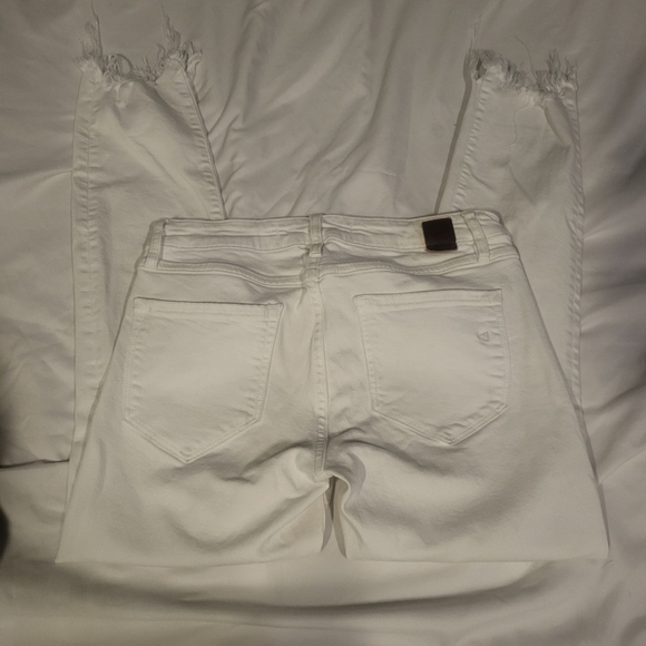 White Jeans Distressed‎ White Denim Size 27 Hidden Brand - Picture 5 of 5